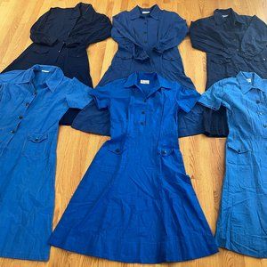 6 VINTAGE Official Girl Guides Canada Leader Button Dress Uniforms + Vintage  AD